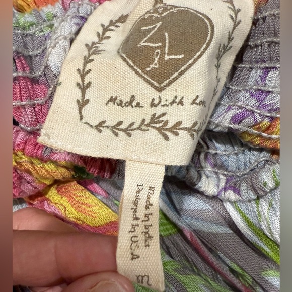 Anthropologie Z&L Europe Floral Off-Shoulder Maxi Dress Stevie Nicks - Picture 3 of 5